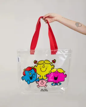 Samii Ryan x Mr Men Happy Gals Clear Tote Bag