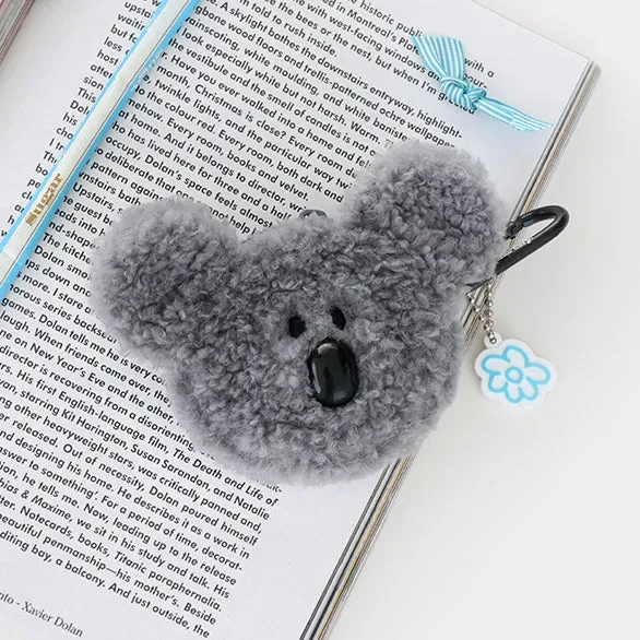 Shearling Fur Little Paper Airpods/Pro Pouches Bags Cute Purses Bags Animal Carrying Keyring