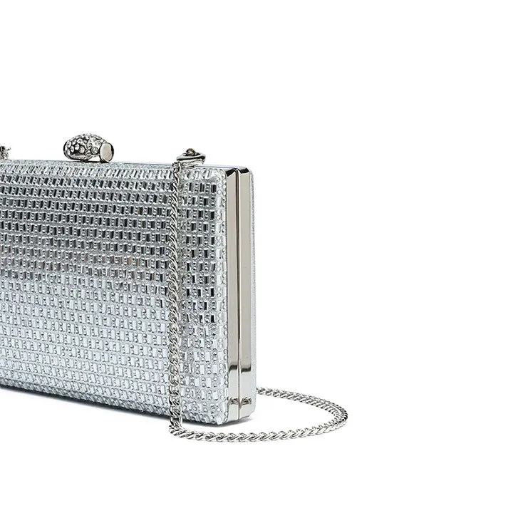 Sparkling Crystal Embellished Clutch AD 120