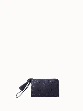 Tassel Pouch aus Satin mit Pixel-Folien-Verzierung