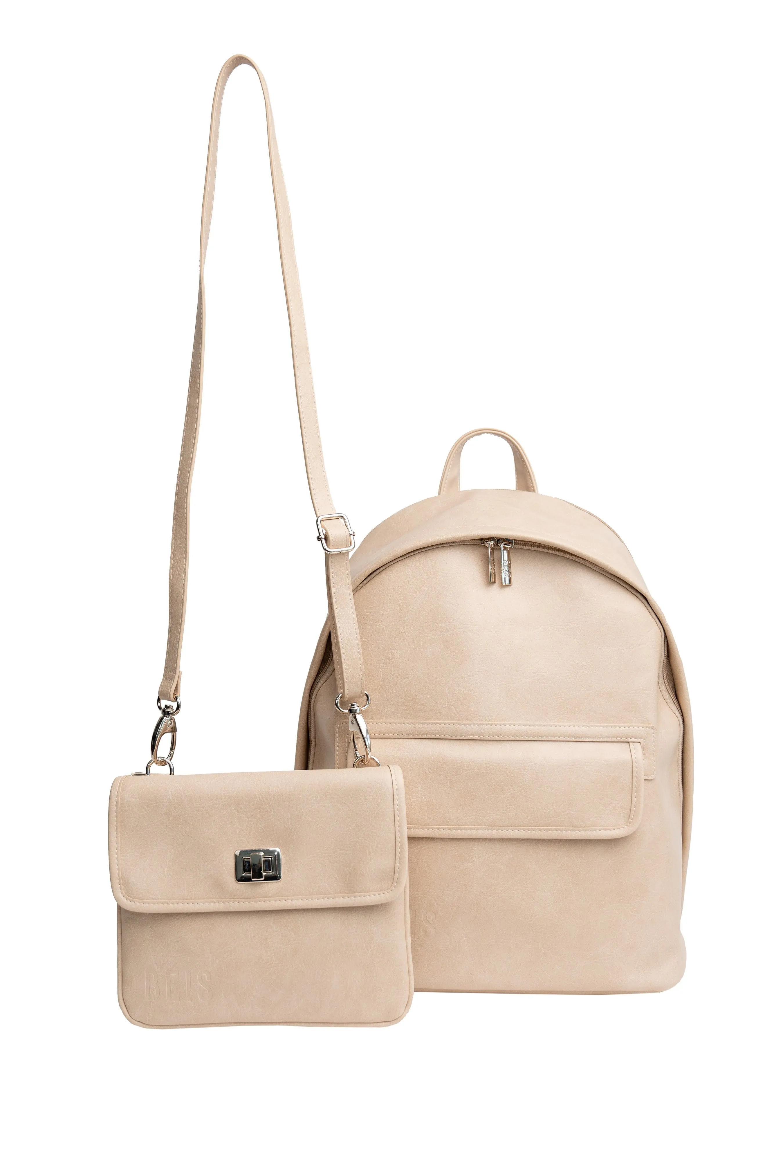 The 2-In-1 Backpack in Beige