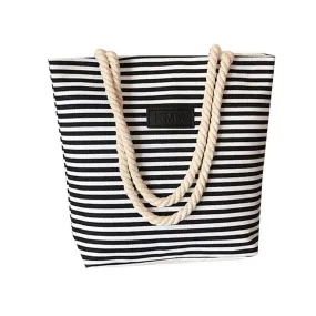 Vacation Mode Striped Beach Bag