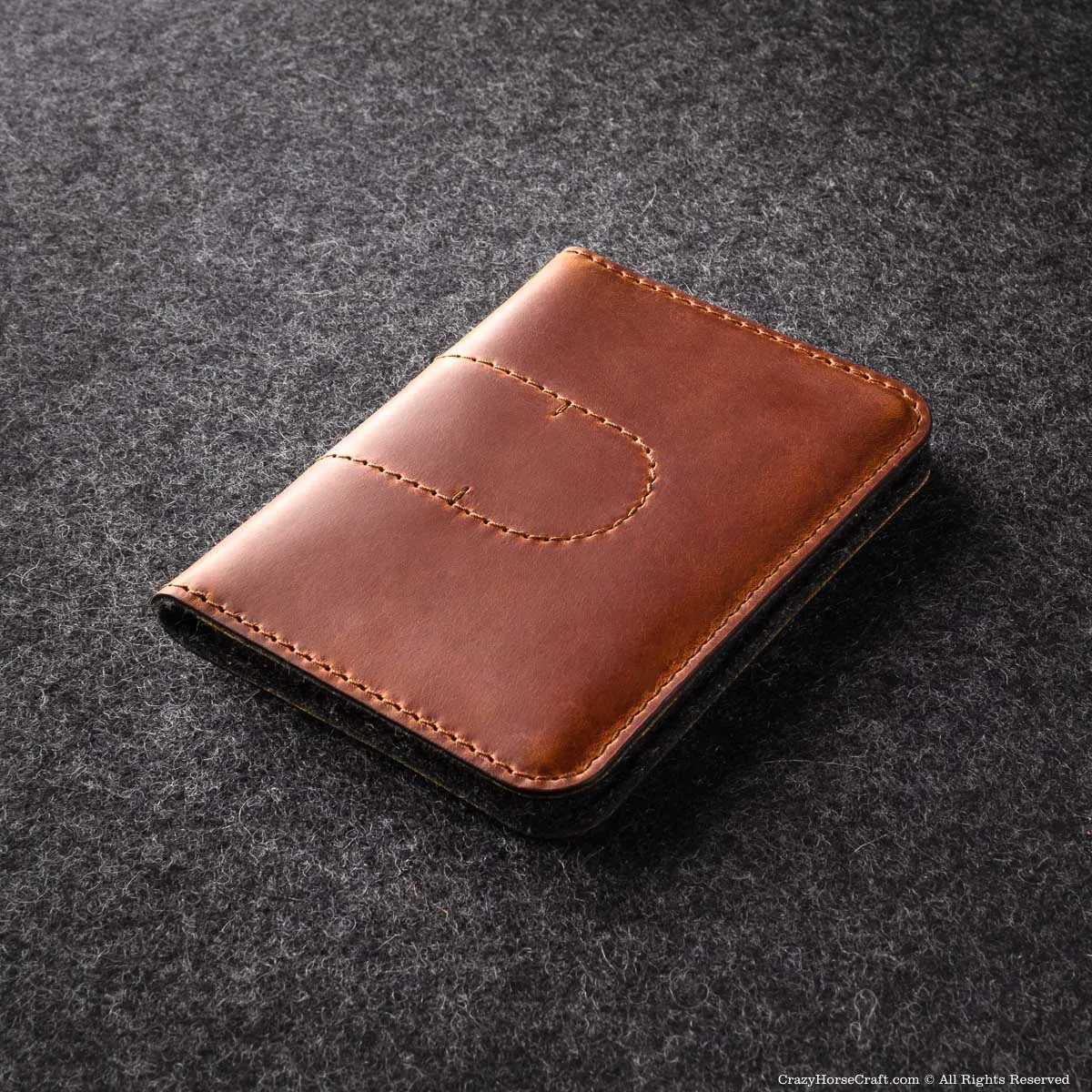 Veg-Tanned Leather AirTag Passport Wallet / Case