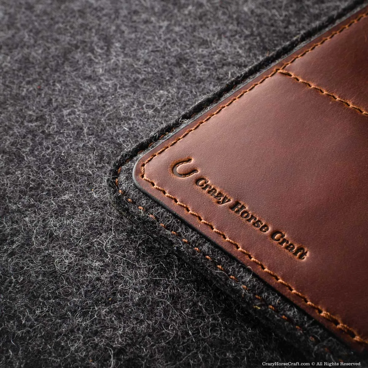 Veg-Tanned Leather AirTag Passport Wallet / Case