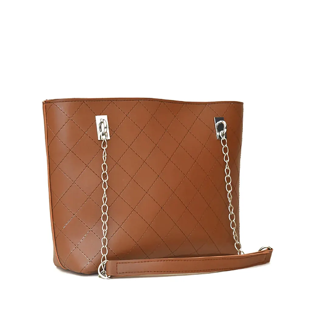 vegas tote brown