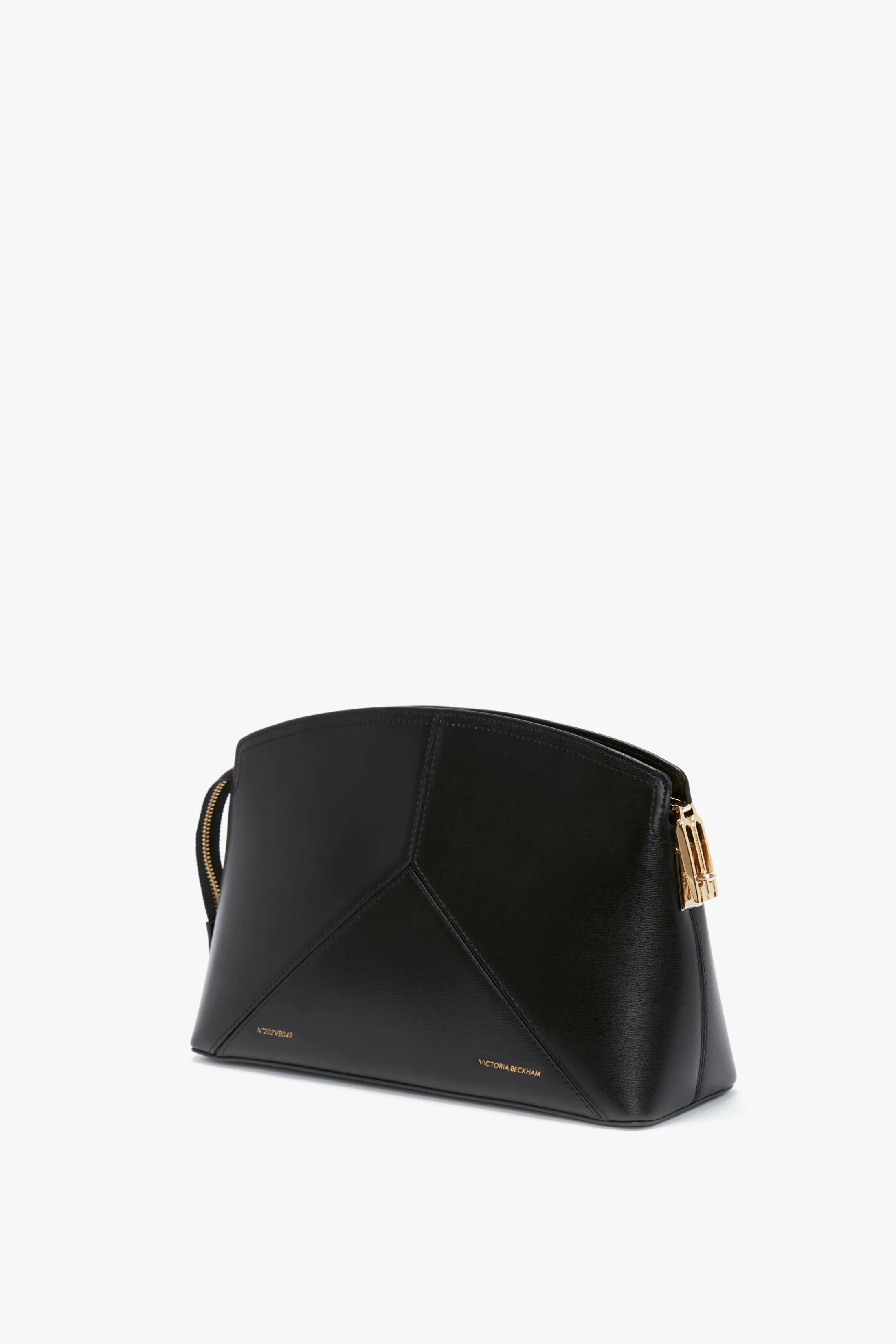 Victoria Clutch Bag In Black Leather