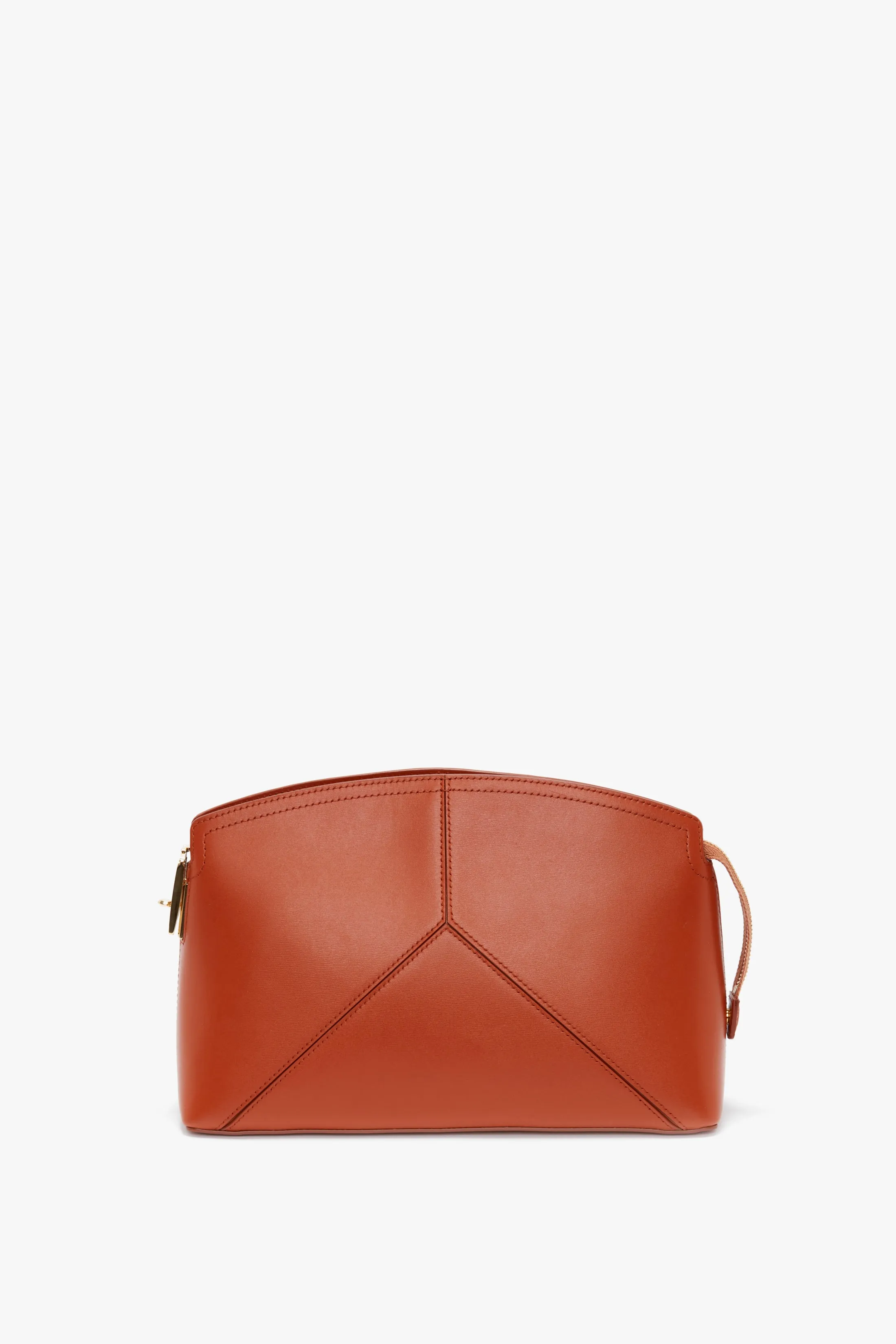 Victoria Clutch Bag In Tan Leather