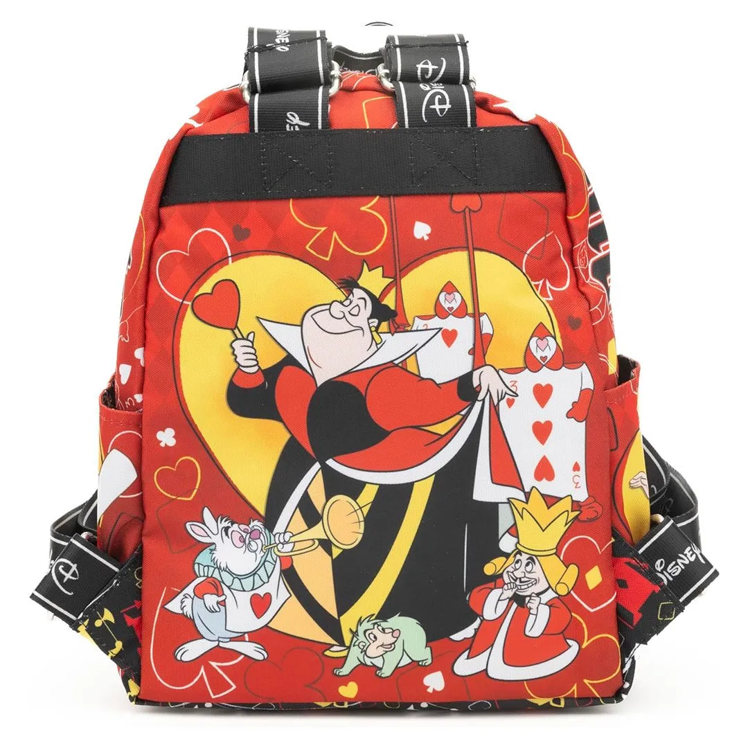 WondaPop Disney Alice in Wonderland Queen of Hearts 13 Nylon Mini Backpack