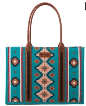 Wrangler Southwestern Print Wide Tote Bag